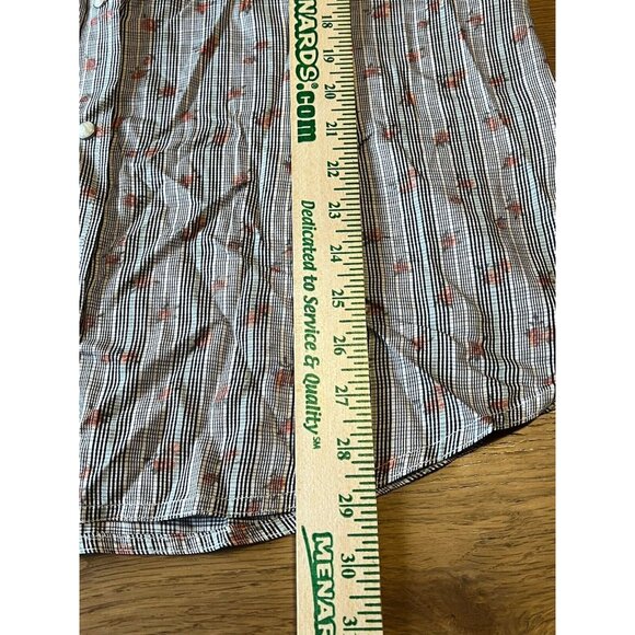 Wrangler Retro Top Women Size XL Floral Pearl Snap Western Rodeo Cowgirl Country - Picture 6 of 16